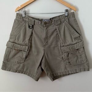 Columbia cargo shorts beige cotton mens size medium